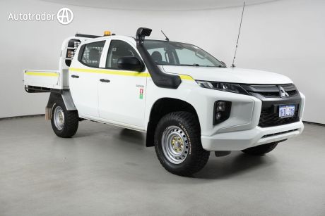 White 2021 Mitsubishi Triton Double Cab Pick Up GLX (4X4)