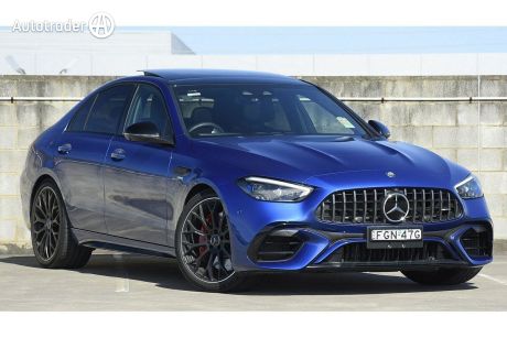 Blue 2023 Mercedes-Benz C Sedan 63 S E Performance Mhev