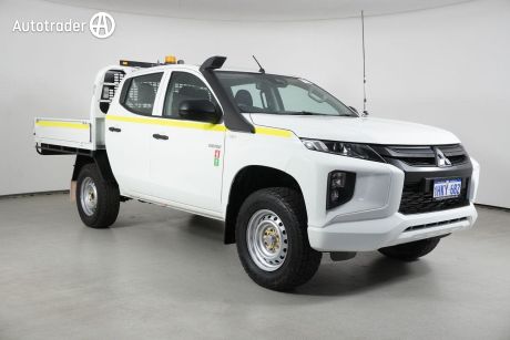 White 2021 Mitsubishi Triton Double Cab Pick Up GLX (4X4)