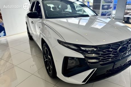 White 2024 Hyundai Tucson Wagon Premium N Line (awd)