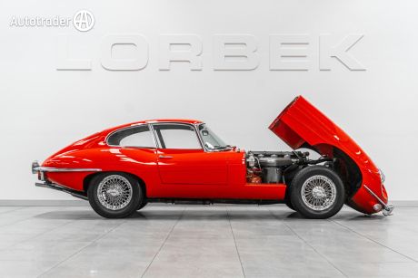 Red 1969 Jaguar E Type Coupe 4.2