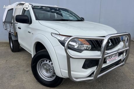 White 2018 Mitsubishi Triton Cab Chassis GLX (4X4)