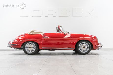 Red 1964 Porsche 356 Cabriolet C