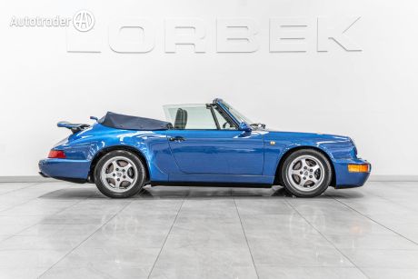 Blue 1993 Porsche 911 964 Carrera 2 Convertible 964 Carrera 2