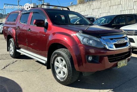 Red 2012 Isuzu D-MAX Crew Cab Utility LS-M (4X4)