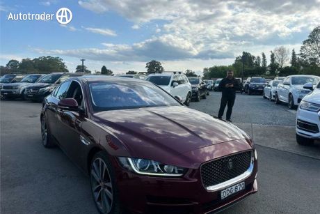 Red 2016 Jaguar XE Sedan 25T R-Sport