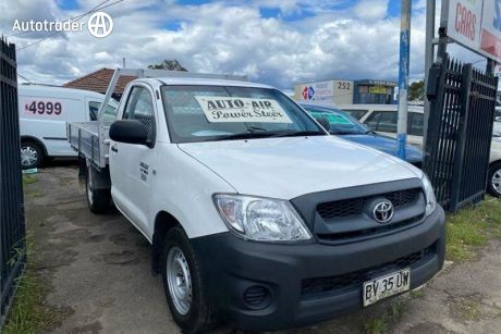 White 2009 Toyota Hilux Cab Chassis Workmate