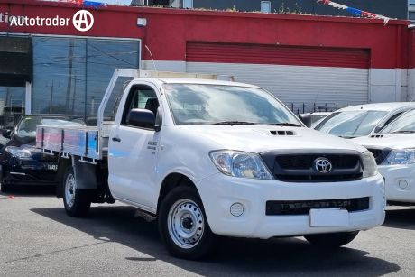 White 2011 Toyota Hilux Cab Chassis SR