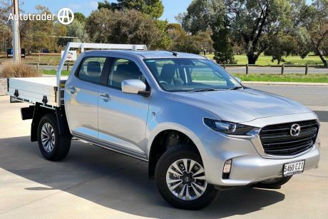 Silver 2023 Mazda BT-50 Dual Cab Chassis XT (4X4)