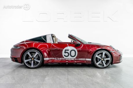 Red 2021 Porsche 911 Targa Targa 4S Heritage Design Edtn