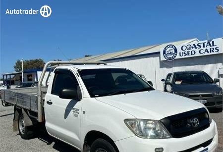 White 2009 Toyota Hilux Cab Chassis Workmate