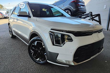 White 2023 Kia Niro Wagon EV GT-Line Black C Pillar
