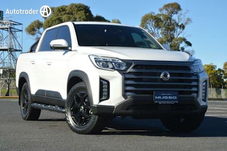 White 2023 Ssangyong Musso Crew Cab Pickup Ultimate LUX