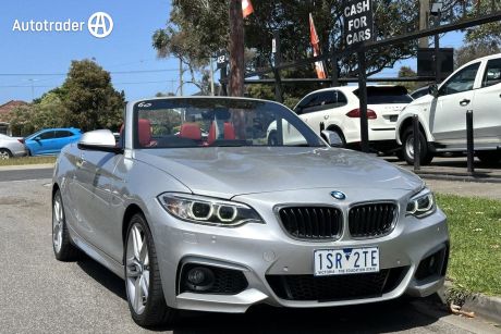 Silver 2016 BMW 220I Convertible M-Sport