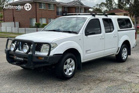 White 2009 Nissan Navara Dual Cab Pick-up RX (4X4)