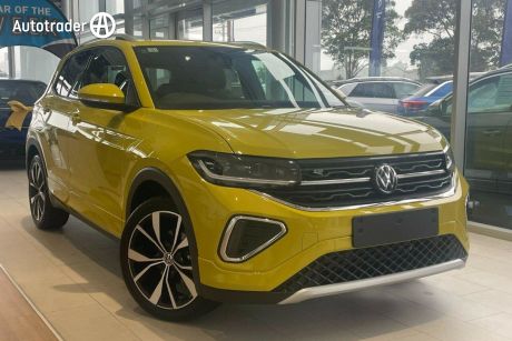 Yellow 2024 Volkswagen T-Cross Wagon 85TSI R-Line
