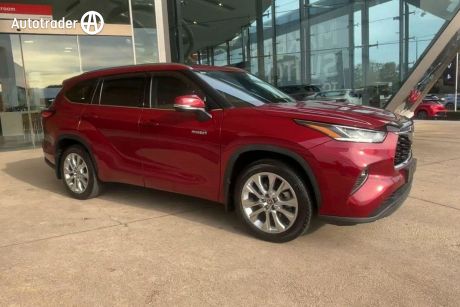 Red 2022 Toyota Kluger Wagon Grande Hybrid AWD