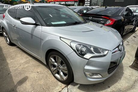 Silver 2012 Hyundai Veloster Coupe