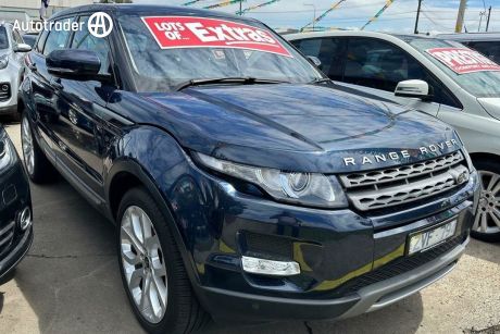 Blue 2013 Land Rover Range Rover Evoque Wagon TD4 CommandShift Pure