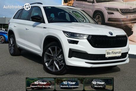 White 2023 Skoda Kodiaq Wagon Sportline (4X4) 132TSI