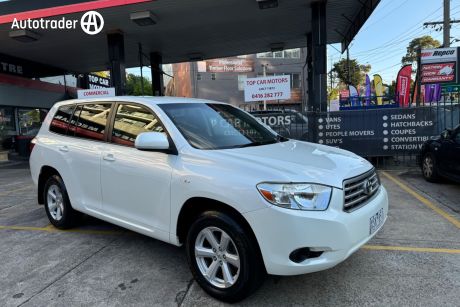 White 2010 Toyota Kluger Wagon KX-R (fwd) 7 Seat