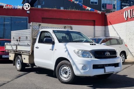 White 2009 Toyota Hilux Cab Chassis SR