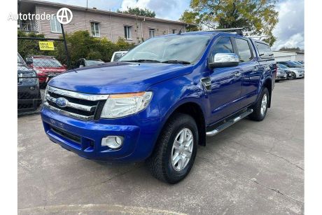 Blue 2012 Ford Ranger Dual Cab Utility XLT 3.2 (4X4)