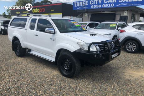 White 2012 Toyota Hilux Ute Tray 4x4 SR5 KUN26R