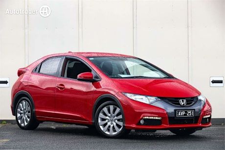 Red 2013 Honda Civic Hatch VTi-L