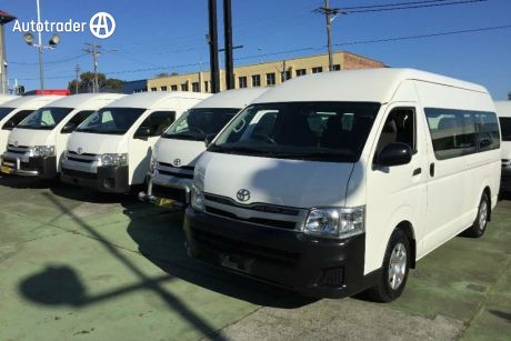 White 2013 Toyota HiAce Bus Commuter