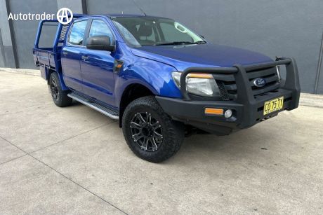 Blue 2013 Ford Ranger Dual Cab Utility XL 3.2 (4X4)