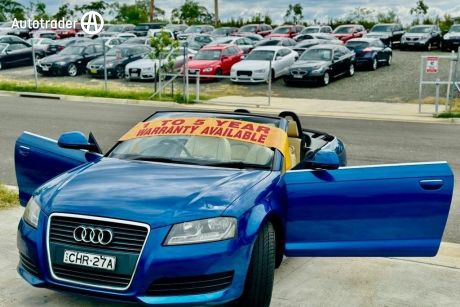 Blue 2008 Audi A3 Convertible Convertible 1.8 TFSI Attraction 8P Cabriolet