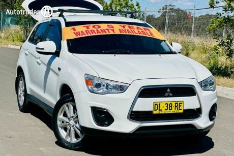 White 2013 Mitsubishi ASX Wagon XB MY14 4 Cyl 2.0L Auto SUV