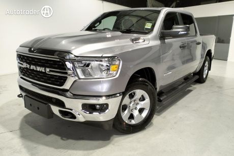 Silver 2023 Ram 1500 Crew Cab Utility BIG Horn (6-4 Tub) Mhev (4X4)