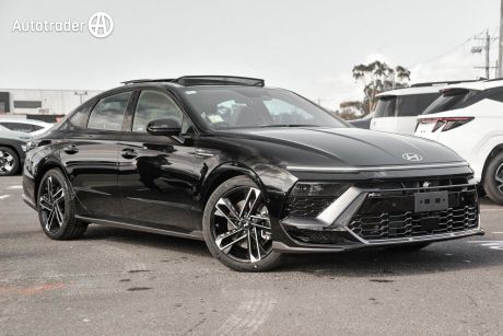 Black 2024 Hyundai Sonata Sedan N Line