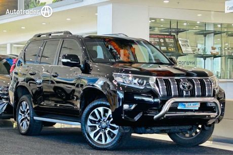 Black 2021 Toyota Landcruiser Prado Wagon VX Flat Tailgate