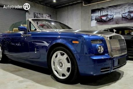 Blue 2008 Rolls-Royce Phantom Convertible Drophead