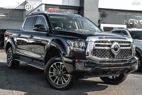 Black 2024 GWM Cannon Alpha Dual Cab Utility LUX (4X4)