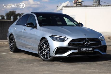 Silver 2024 Mercedes-Benz C200 Sedan Night Edition