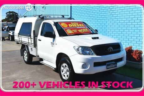 White 2009 Toyota Hilux Cab Chassis SR (4X4)