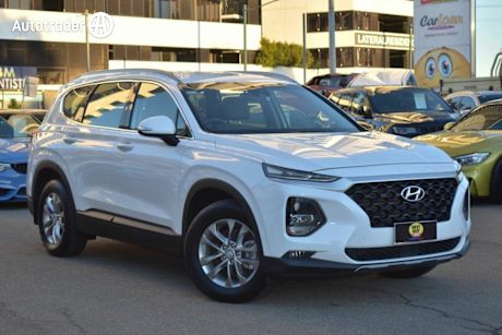 White 2018 Hyundai Santa FE Wagon Active Crdi (awd)