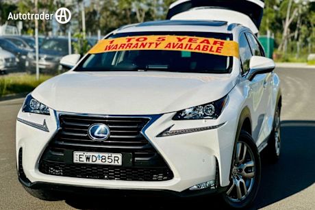 White 2016 Lexus NX300H Wagon Luxury AYZ10R Hybrid 2.5L Auto SUV