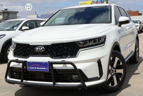 White 2021 Kia Sorento Wagon Sport 7 Seat