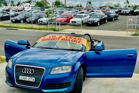 Blue 2008 Audi A3 Convertible Convertible 1.8 TFSI Attraction 8P Cabriolet