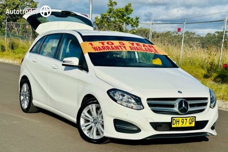 White 2016 Mercedes-Benz B180 Hatch W246 BlueEFFICIENCY Hatchback 5dr DCT 7sp 1.6T Luxury