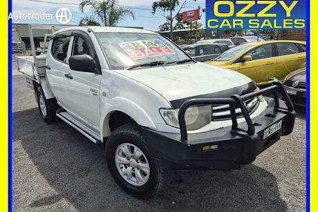 White 2012 Mitsubishi Triton Double Cab Utility GLX (4X4)