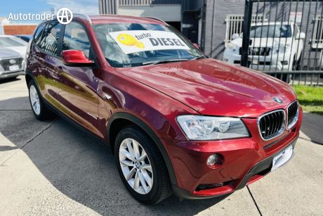 Red 2013 BMW X3 Wagon Xdrive 20D