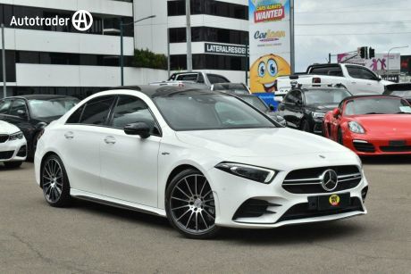 White 2020 Mercedes-Benz A35 Sedan 4Matic