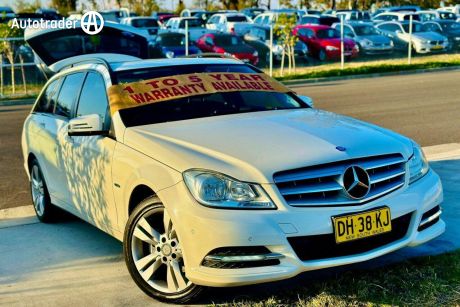 White 2012 Mercedes-Benz C200 Wagon Blue efficiency W204 Luxury suv wagon