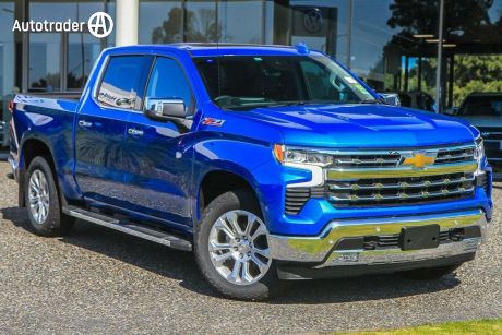 Blue 2024 Chevrolet Silverado Crew Cab Pickup 1500 LTZ Premium